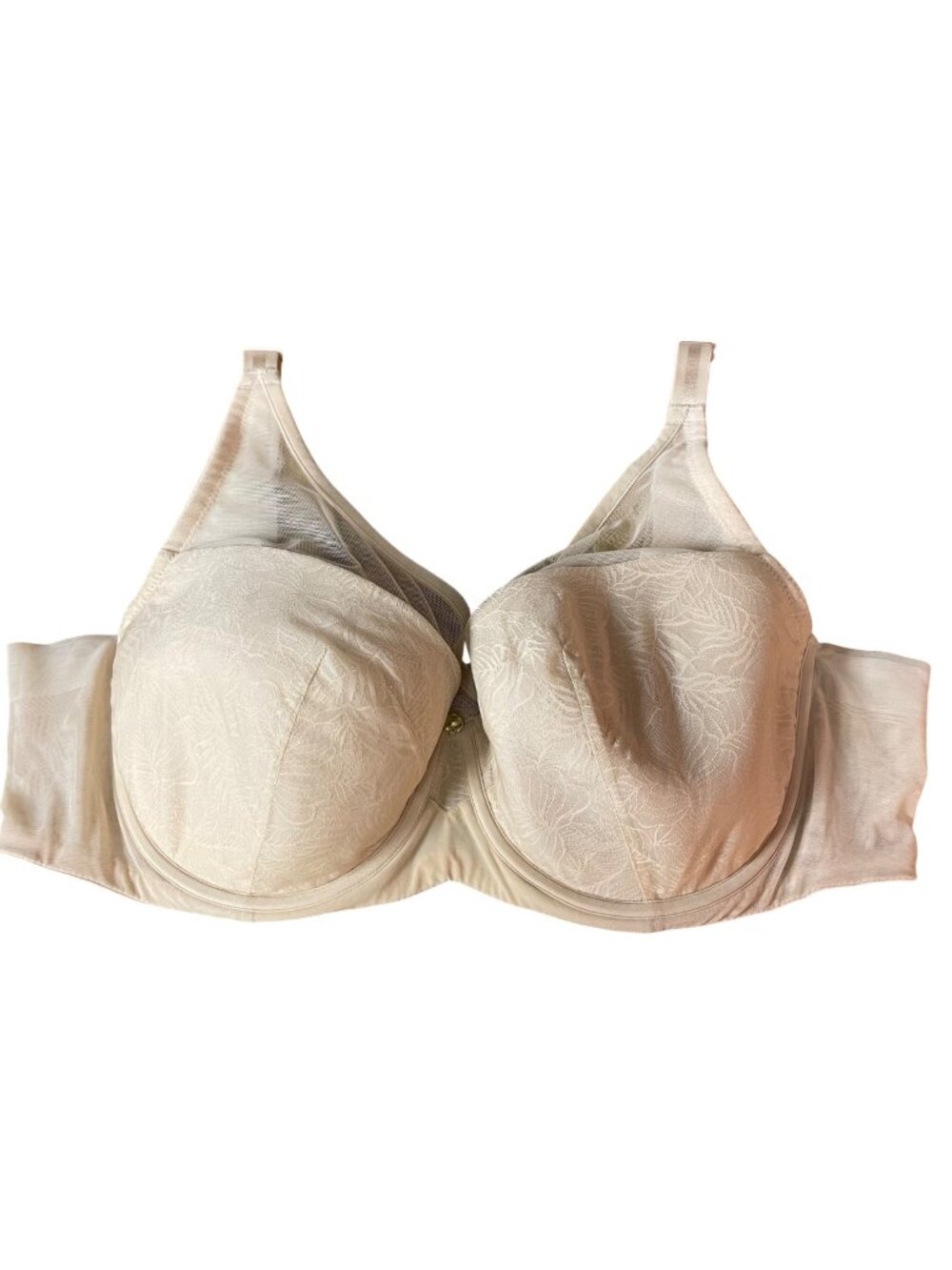 Understance Ivy Smooth Lace Full Coverage Flexwire Bra Sz 42D Tan Beige Nude